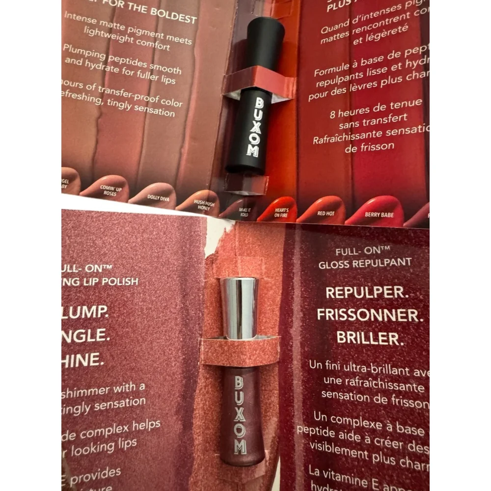 New lip plimp Buxom, Milani Lawless Plumping Balm & Gloss, Trial Sizes